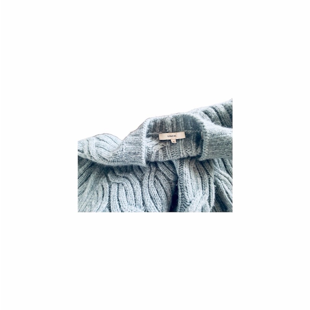 Vince Light Blue Cable Knit Sweater - Picture 4 of 5